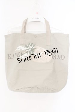 画像1: KANEKO ISAO / 帽子刺繍入りトートバッグ  ベージュ O-26-02-16-006-EL-BG-OW-ZT618