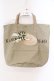 画像1: KANEKO ISAO / 帽子刺繍入りトートバッグ  ベージュ O-26-02-16-006-EL-BG-OW-OS (1)