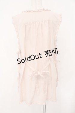 画像5: PINK HOUSE / 桜Teddy刺繍使いローンタブリエ  ピンク O-26-02-16-045-LO-TO-OW-OS