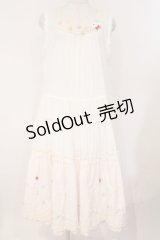 PINK HOUSE / カラフルポップルフリル使いワンピース  シロ O-26-02-16-049-LO-OP-OW-OS