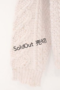 画像3: PINK HOUSE / バラモチーフ付きヨークニットカーディガン  ピンク O-26-02-16-050-LO-OP-OW-OS