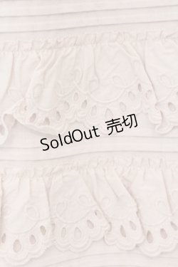 画像2: PINK HOUSE / スカラップレース使いダンガリードロワーズ  ピンク O-26-02-16-051-LO-PA-OW-OS