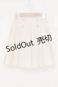 evelyn / ビジュープリーツスカート  アイボリー O-26-02-16-055-LO-SK-OW-OS