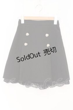 画像1: evelyn / ハートボタンミニスカート  クロ O-26-02-16-056-LO-SK-OW-OS