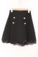 画像1: evelyn / ハートボタンミニスカート  クロ O-26-02-16-056-LO-SK-OW-OS (1)