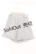 evelyn / 裾フリルギンガムショートパンツ  クロ O-26-02-16-057-LO-PA-OW-OS