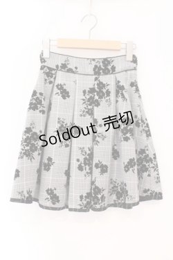 画像1: evelyn / パイピングフロッキースカート F グレー O-26-02-16-059-LO-SK-OW-OS