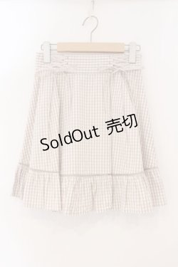 画像1: evelyn / ダブルレースアップスカート F ベージュ O-26-02-16-060-LO-SK-OW-OS