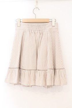 画像2: evelyn / ダブルレースアップスカート F ベージュ O-26-02-16-060-LO-SK-OW-OS