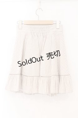 画像2: evelyn / ダブルレースアップスカート F ベージュ O-26-02-16-060-LO-SK-OW-OS