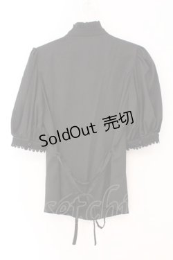 画像4: Sheglit / "Lupinus"クラシカルブラウス M ブラック O-26-02-16-061-EL-BL-OW-OS