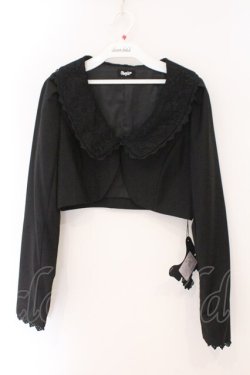 画像1: Sheglit / "Marguerite"レースボレロ M ブラック O-26-02-16-062-EL-JA-OW-OS