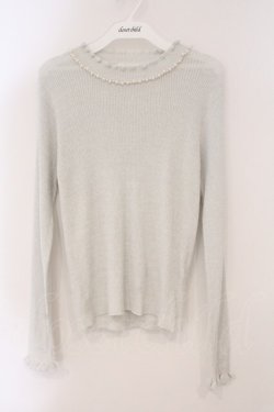 画像1: axes femme / ラメニットプルオーバー M グレー O-26-02-16-063-AX-TO-OW-OS