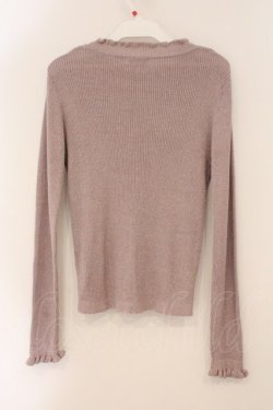 画像2: axes femme / ラメニットプルオーバー M ピンク O-26-02-16-064-AX-TO-OW-OS