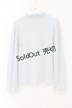 画像2: axes femme / フリルカットプルオーバー M サックス O-26-02-16-065-AX-TO-OW-OS