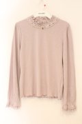 axes femme / フリルカットプルオーバー M ラベンダー O-26-02-16-066-AX-TO-OW-OS