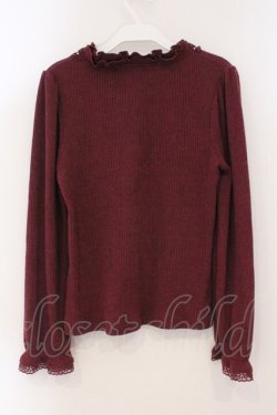 画像2: axes femme / フリルカットプルオーバー F ワイン O-26-02-16-067-AX-TO-OW-OS