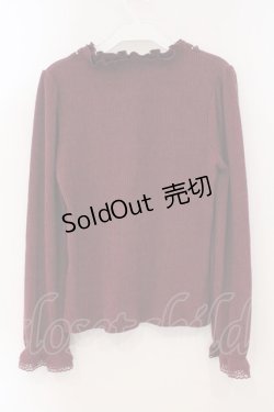 画像2: axes femme / フリルカットプルオーバー F ワイン O-26-02-16-067-AX-TO-OW-OS