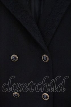 画像2: axes femme / テーラー襟コート L クロ O-26-02-16-068-AX-CO-OW-OS