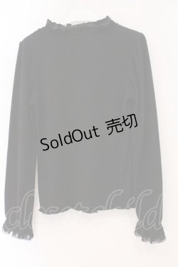 画像2: axes femme / フリルカットプルオーバー M クロ O-26-02-16-070-AX-TO-OW-OS