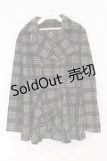 Ozz Croce / チェックフレアコート  ブラック×ブラウンチェック O-26-02-16-075-OO-CO-IG-OS