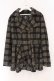 画像1: Ozz Croce / チェックフレアコート  ブラック×ブラウンチェック O-26-02-16-075-OO-CO-IG-OS (1)