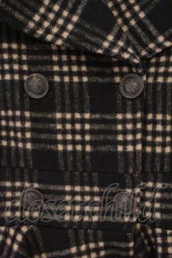 画像2: Ozz Croce / チェックフレアコート  ブラック×ブラウンチェック O-26-02-16-075-OO-CO-IG-OS