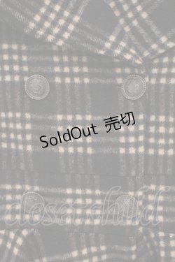 画像2: Ozz Croce / チェックフレアコート  ブラック×ブラウンチェック O-26-02-16-075-OO-CO-IG-OS