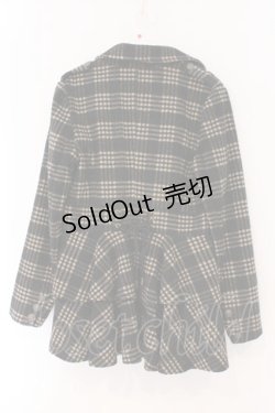 画像3: Ozz Croce / チェックフレアコート  ブラック×ブラウンチェック O-26-02-16-075-OO-CO-IG-OS