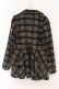画像3: Ozz Croce / チェックフレアコート  ブラック×ブラウンチェック O-26-02-16-075-OO-CO-IG-OS (3)