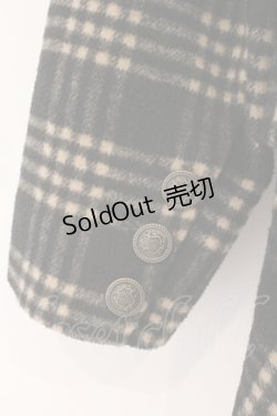 画像4: Ozz Croce / チェックフレアコート  ブラック×ブラウンチェック O-26-02-16-075-OO-CO-IG-OS