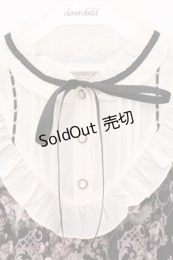 画像2: axes femme / ウォールオーナメント柄ワンピース  クロ×オフ O-26-02-16-076-AX-OP-IG-OS