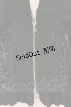 画像2: OZZ ANGELO / レースアップニットドルマンカーディガン  ブラック O-26-02-16-078-OO-TO-IG-OS