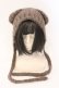画像1: axes femme POETIQUE / 紐付きくまミミニットキャップ 60cm ブラウン O-26-02-16-010-AX-AC-OW-OS (1)