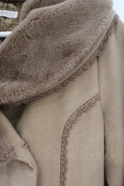 画像2: axes femme / ファーショールカラー付コート M キャメル O-26-02-16-082-AX-CO-IG-OS
