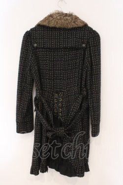 画像2: axes femme / ラメツイードコート M クロ O-26-02-16-083-AX-CO-IG-OS