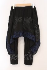 画像1: Qutie Frash / 気楡茶閃洸　スカート付きレギンスパンツ  ブラック×ブルー O-26-02-16-091-QU-PA-OW-OS (1)