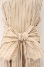 画像2: Jane Marple Dans Le Salon / Old England stripe tablier dress　ワンピース M ベージュ O-26-02-16-096-JM-OP-OW-OS (2)