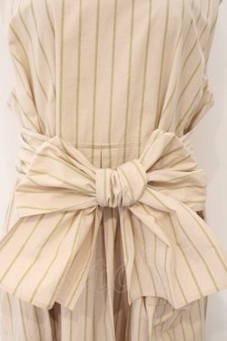 画像2: Jane Marple Dans Le Salon / Old England stripe tablier dress　ワンピース M ベージュ O-26-02-16-096-JM-OP-OW-OS