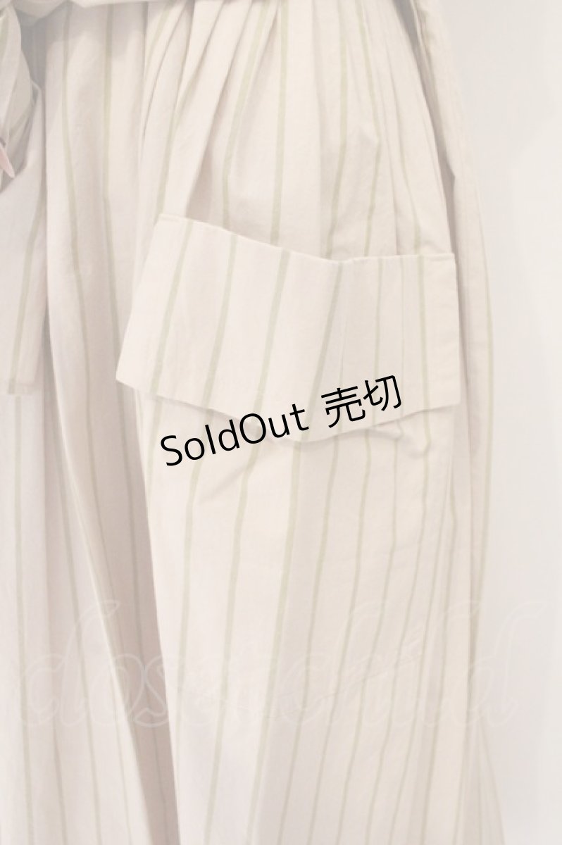 画像3: Jane Marple Dans Le Salon / Old England stripe tablier dress　ワンピース M ベージュ O-26-02-16-096-JM-OP-OW-OS (3)
