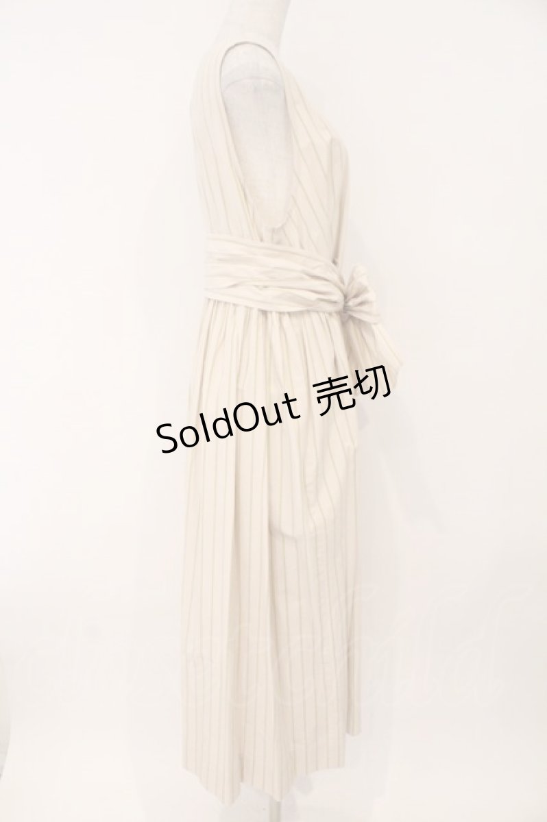 画像4: Jane Marple Dans Le Salon / Old England stripe tablier dress　ワンピース M ベージュ O-26-02-16-096-JM-OP-OW-OS (4)