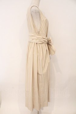 画像4: Jane Marple Dans Le Salon / Old England stripe tablier dress　ワンピース M ベージュ O-26-02-16-096-JM-OP-OW-OS