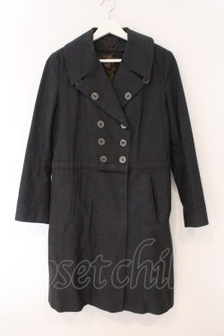 画像1: Jane Marple Dans Le Salon / ファーライナー付きコート M グレー O-26-02-16-098-JM-CO-OW-OS