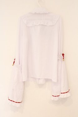 画像5: Amavel / 大鳥居の御稲荷和風ブラウス  シロ O-26-02-16-102-CA-BL-AS-OS