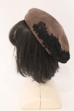 画像2: m petit by misako / TT*AMレースサーモベレー 57.5cm ブラウン O-26-02-16-013-LO-AC-OW-OS