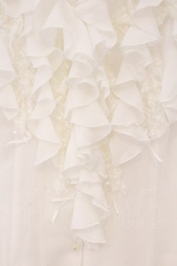 画像2: INGEBORG / ラッフルフリルブラウス 11号 オフシロ O-26-02-16-107-LO-BL-IG-OS