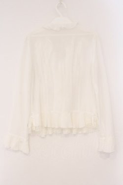画像4: INGEBORG / ラッフルフリルブラウス 11号 オフシロ O-26-02-16-107-LO-BL-IG-OS