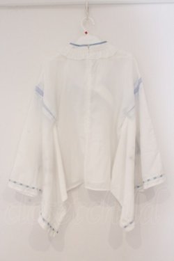 画像4: Amavel / 柴犬神社の春詣 和風ブラウス F シロ×サックス O-26-02-16-108-CA-BL-OW-OS