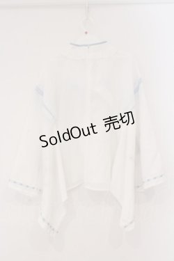 画像4: Amavel / 柴犬神社の春詣 和風ブラウス F シロ×サックス O-26-02-16-108-CA-BL-OW-OS