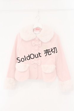 画像1: BABY,THE STARS SHINE BRIGHT / Betty Ribbonショートコート  ピンク O-26-02-16-109-BA-JA-OW-OS